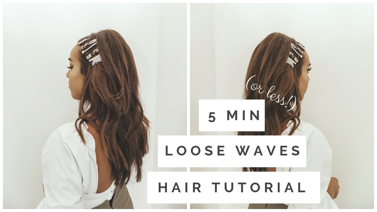 5 Minutes Or Less Wavy Hair Tutorial Lauren Sheriff Youtube