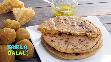 પૂરણ પોળી Puran Poli, Sweet Puran Poli (Recipe in Gujarati)  by Tarla Dalal