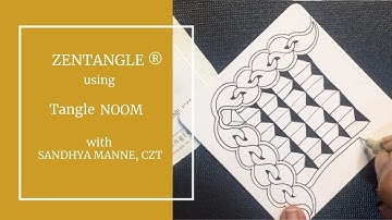A Zentangle® Mini Project, tangle along to create focus tangle NOOM