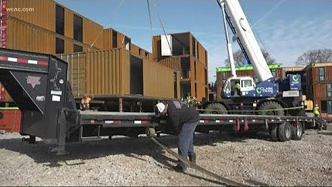 Shipping containers converted into affordable housing in Nashville