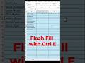 Excel Flash Fill Explained in 30 Seconds – Save Hours! #youtubeshorts #excelshorts