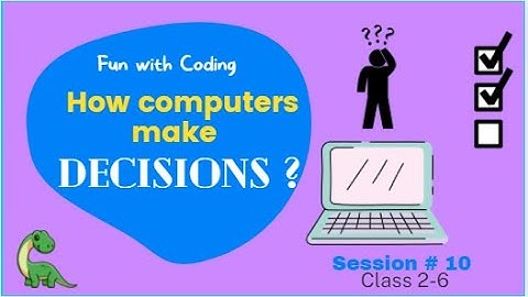 Free Coding tutorial for kids | Decision Making  | Coding for beginners | if else statement