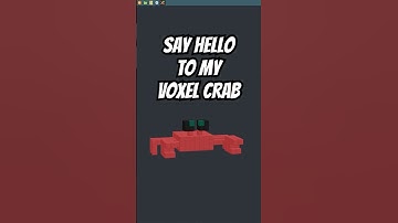 Coding a voxel crab #indiedev #mathart #creativecoding