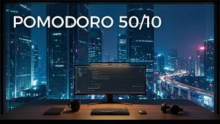Pomodoro 50/10 | Deep Work Music to Lock In | Rainy City Overpass screenshot 3