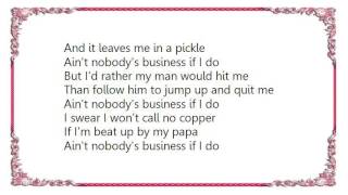 Dianne Reeves - Ain&#39;t Nobody&#39;s Business If I Do Lyrics