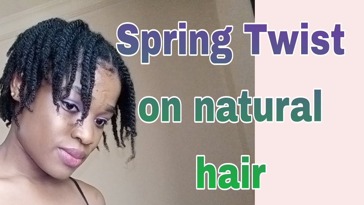 Spring Twist Tutorial Spring Twists On Natural Hair
