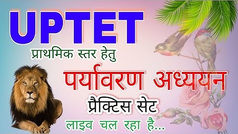Evs Uptet Class#evs पर्यावरण अध्ययन लाइव#uptet_live By Rohit
