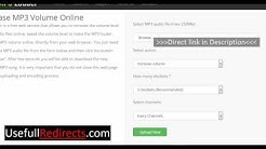 How to increase MP3 Volume online?  - Durasi: 0:32.  How to increase MP3 Volume online?  - Durasi: 0:32.