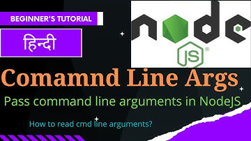 NodeJS Tutorials: How to read command line arguments? Read command line arguments | Cmd line Args