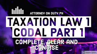 TAXATION LAW 1 PHILIPPINES - FREE COMPLETE BAR REVIEW AUDIO SERIES NON-STOP ( Part 1)