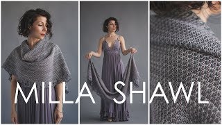 Milla Shawl  How to Knit This Beginner Mosaic Wrap Pattern (cool optical illusion!)