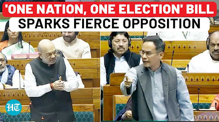 Watch Historic Debate: 'One Nation, One Election' Bill Faces Furious Backlash | Amit Shah Says...
