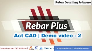 02. Place Shape code  block | Act CAD Platform | Rebar Plus | Rebar Detailing Software