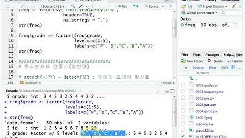 Ch03_04.R 기술통계분석(범주형)(돗수분포표 1/2)04