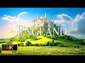 FLYING OVER ENGLAND (4K Video UHD) - Peaceful Piano Music With Beautiful Nature Video For Relaxation
