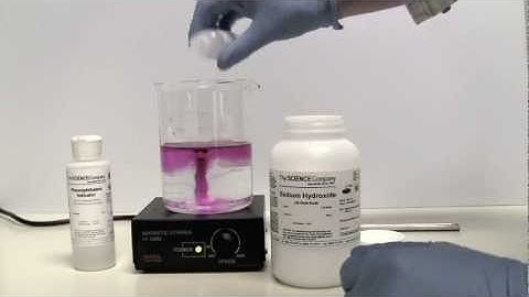 Using Phenolphthalein As An Acid - Base Indicator