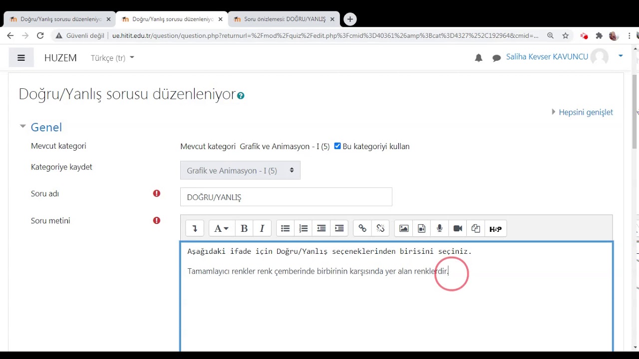 Doğru/Yanlış Soru Tipi - YouTube
