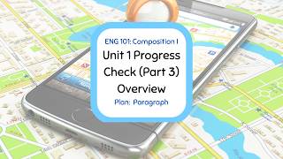 ENG 101  Unit 1 Progress Check Part 3 Overview Summary and Response Planner