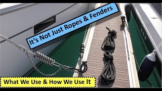 Mooring to a Finger Pontoon. Got the right gear  It's not just ropes and fenders!