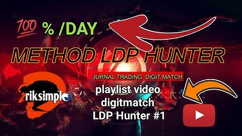 JOURNAL TRADING DIGIT MATCH LDP HUNTER #1