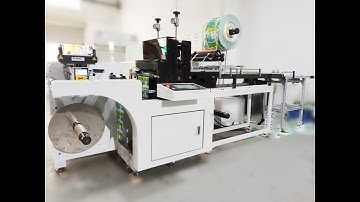 IML finishing machine, In mold labeling converting mature solution, iml label cutting machine