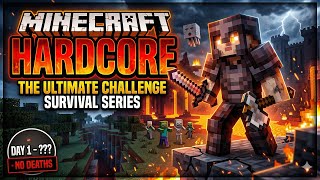 Minecraft Hardcore Series|Raid And Making House|Stream Challenge(112/365)|#minecraftpublicserver