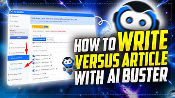 How To Write Versus Article With AI Buster | AI Buster | Best AI Writing Tools