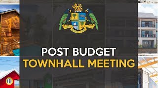 Post Budget Town Hall Meeting - Mahaut