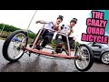 THE CRAZY QUAD BICYCLE - FULL SPEED SIDE BY SIDE FREERIDE!