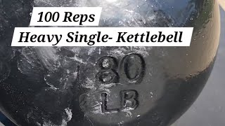 LEG DESTROYER | 100 Reps | Heavy SingleKB | Follow Along