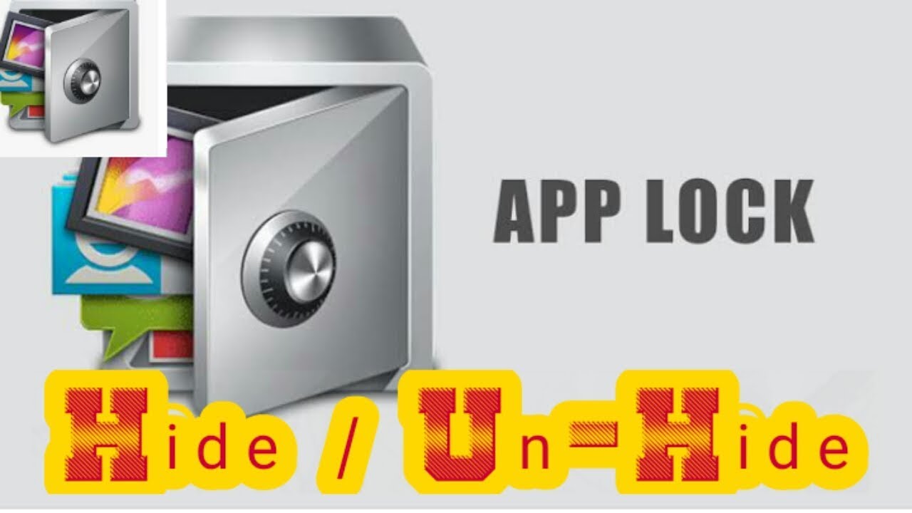 How to Hide & Un-Hide / Show AppLock Application - YouTube