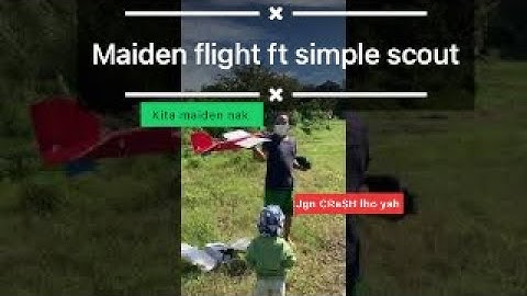 Aeromodelling RC Plane Maiden Flight FT Simple Scout