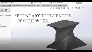 How to Use Boundary Boss or base command in Solidworks - Redesign Engineering (Solidworks Tutorial)