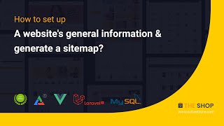 How to set up a website's general information || The Shop - PWA eCommerce CMS ||