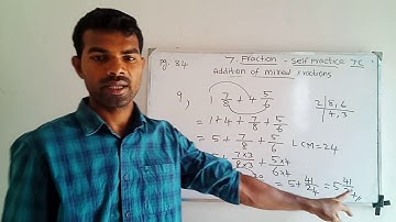 Fractions - Self Practice 7C