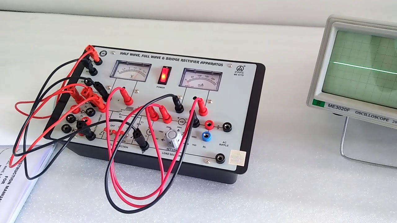 Half Wave, Full Wave & Bridge Rectifier Apparatus by Mars Edpal Instruments Pvt. Ltd. (ME 577D