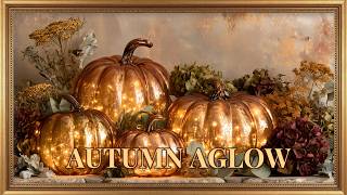 Enchanted Autumn Glow | Golden Pumpkin Paintings with Soft Music | Frame TV Art 4K screenshot 1