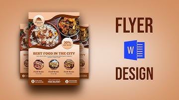 MS Word Flyer Design Tutorial | Food Flyer Design in Microsoft Word | MS Word Tutorial