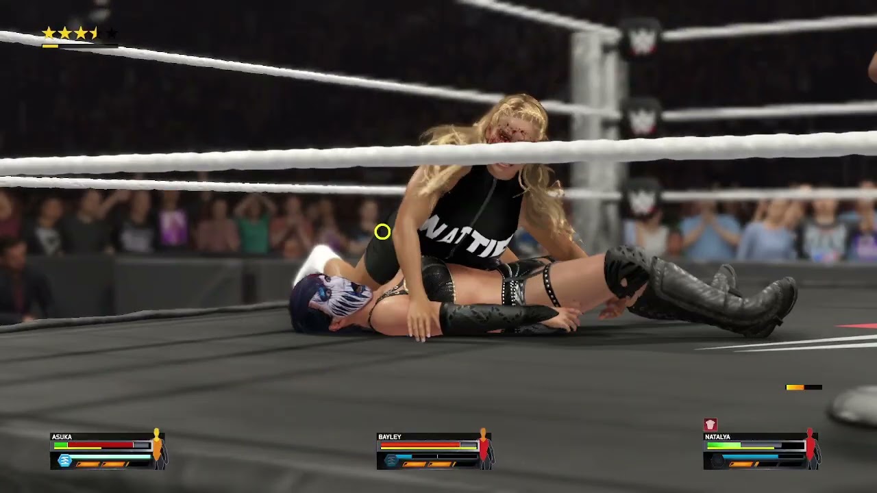 wwe 2k25 asuka vs bayley vs natalya