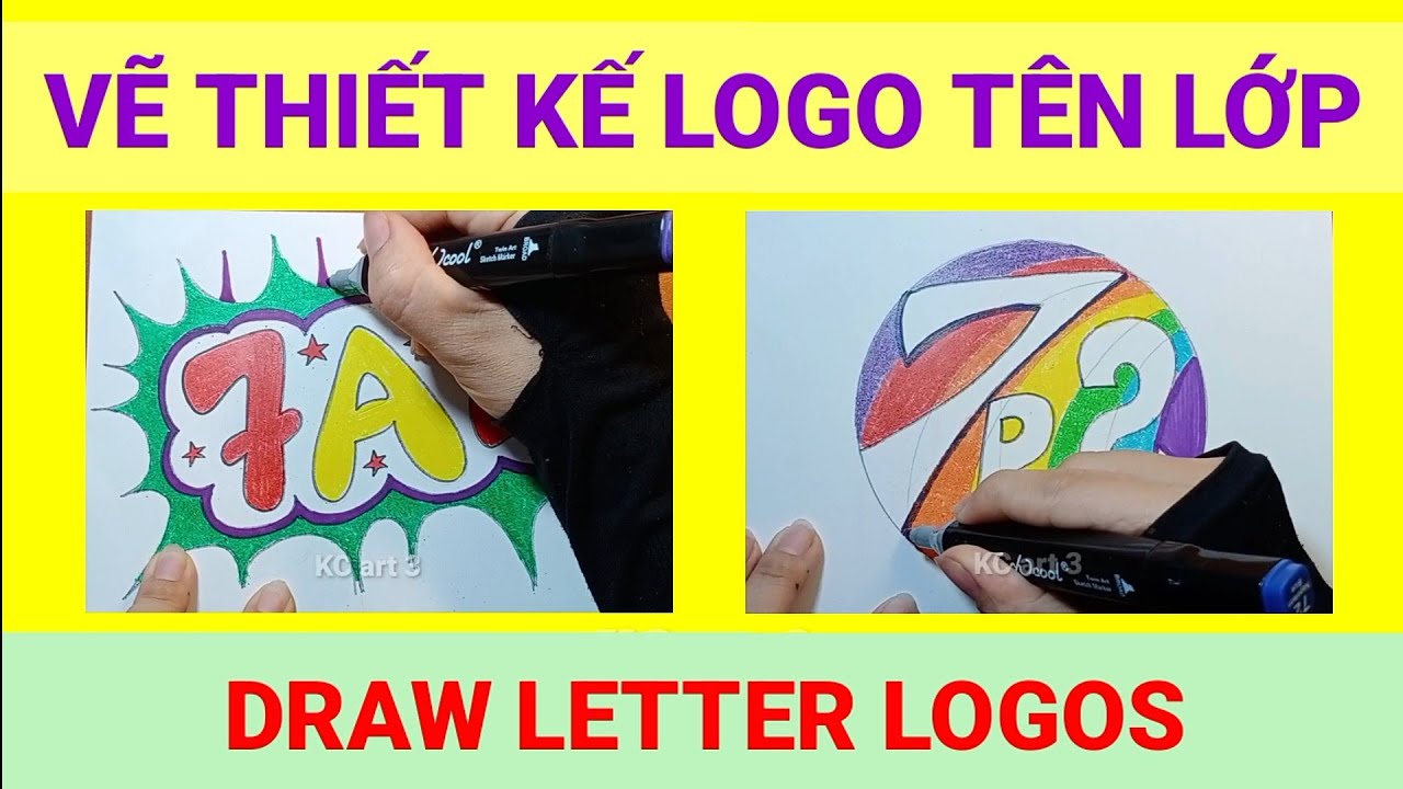 Thiết kế Logo Tên Lớp - 7C, 7D - LOGO DẠNG CHỮ | Draw Letter Logos ...