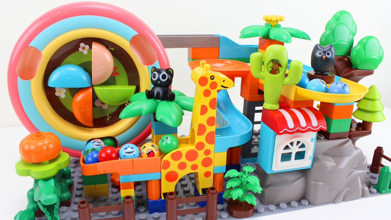 Satisfying Building Block Coaster ☆ Marble Run Race ASMR DIY Lego Duplo