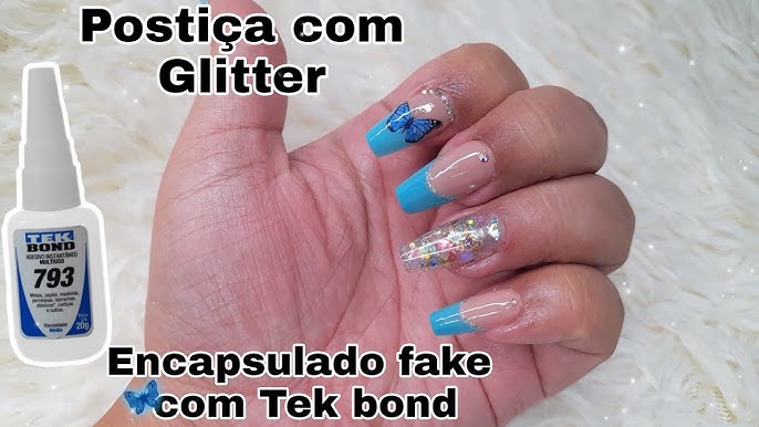 Postiça realista stitch #posticarealista #unhas #manicurenails