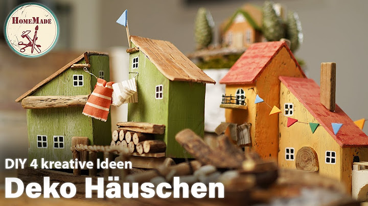DIY | Tolle Deko Häuschen selber machen | 4 kreative Dekoideen für die Fensterbank | Geschenkidee