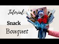 cara bikin buket Snack mudah untuk kado // DIY Snack bouquet