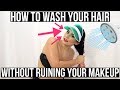 Preserving Makeup While Washing Hair: A Visor Hack Demo