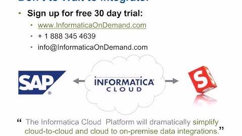 SAP to Salesforce Sync with the Informatica Cloud Platform