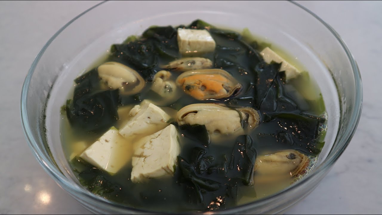 Korean Mussel Seaweed Soup YouTube