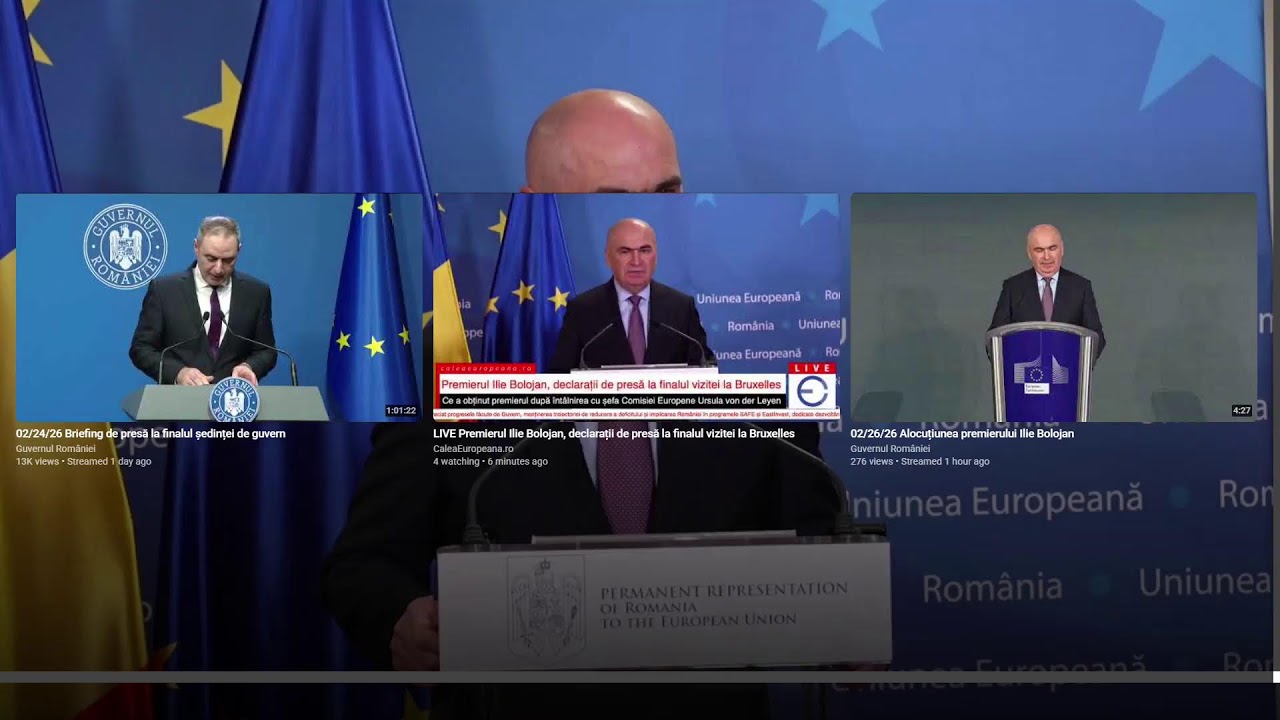 Declarații de presă susținute de premierul României, Ilie Bolojan