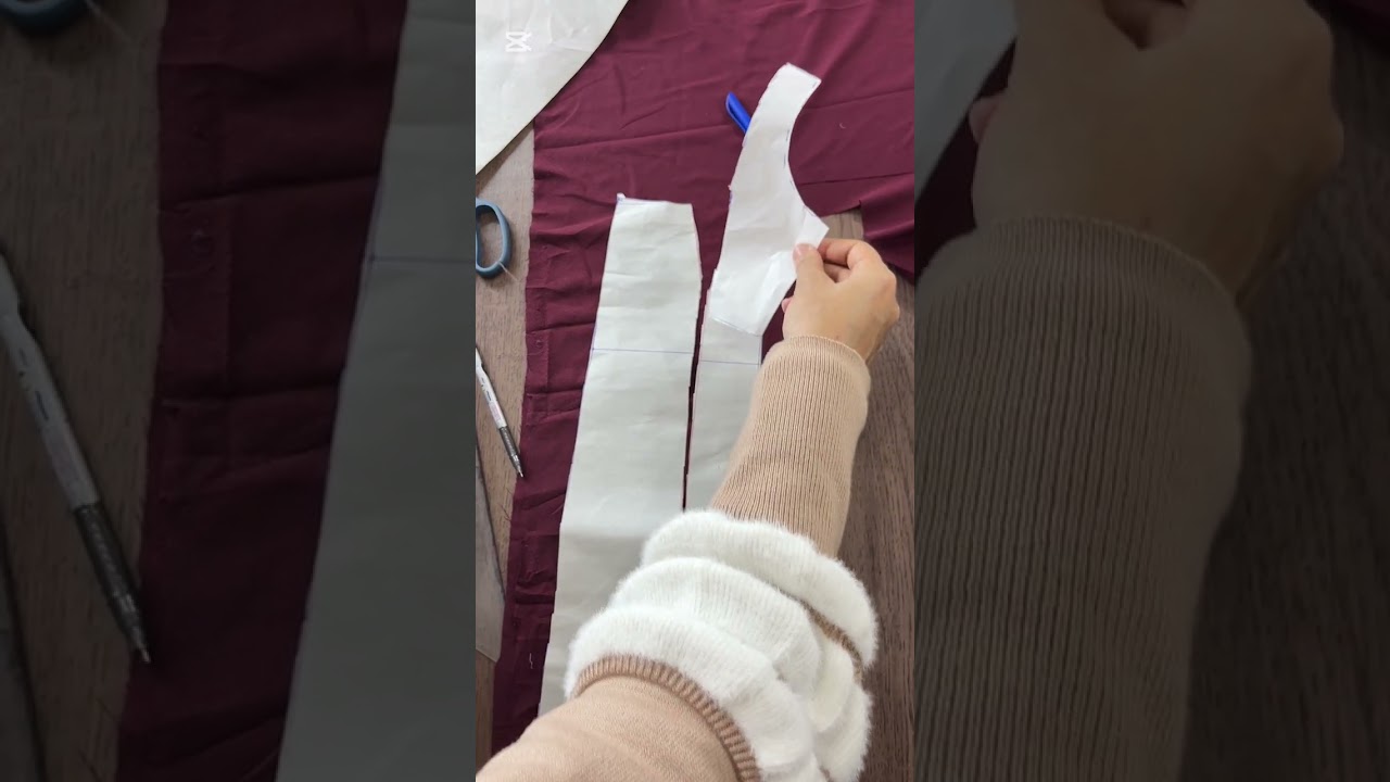 الفستان الترندي القراطيس ❤️ قص وتقفيل بكل سهولة