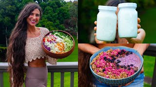 What I Ate Today 🥥 My Raw Vegan Life in Hawaii Vlog 🌺 Farm Updates, New Doggie, Juicing \& Recipes! 🌱